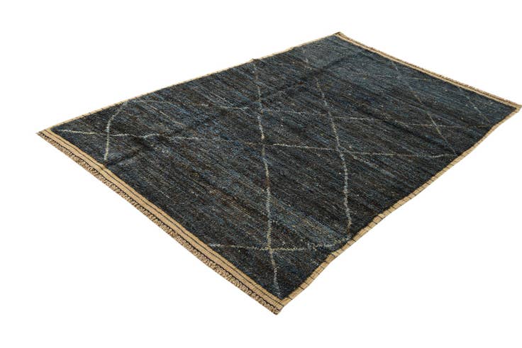 Detail image of 5' 2 x 8' 7 Hand Knotted Moroccan Wool Rug