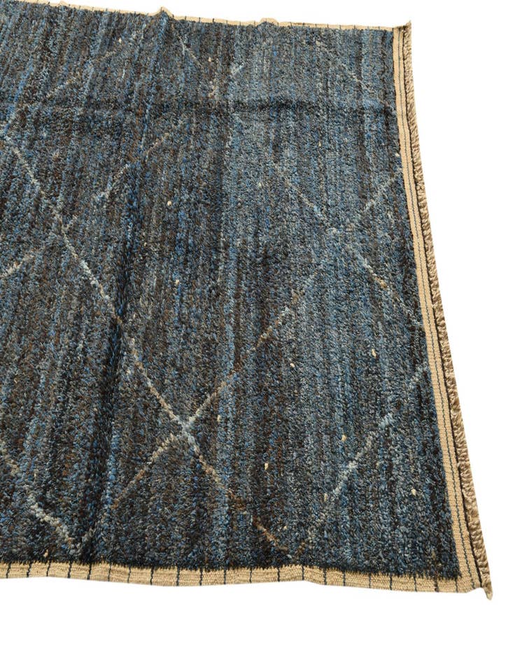 Detail image of 5' 2 x 8' 7  Hand Knotted Moroccan Wool Rug