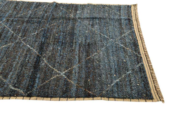 5' 2 x 8' 7 Hand Knotted Moroccan Wool Rug