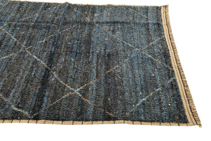 Detail image of 5' 2 x 8' 7 Hand Knotted Moroccan Wool Rug
