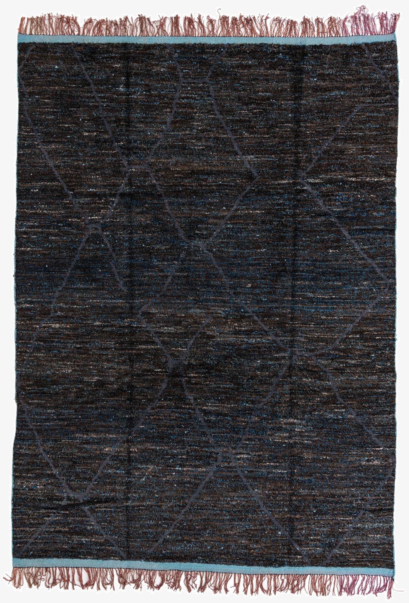 8' 11 x 12' 6  Hand Knotted Moroccan Wool Rug