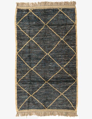 5' x 8' 2 Hand Knotted Moroccan Wool Rug