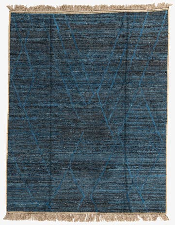 8' 2 x 10' 5 Hand Knotted Moroccan Wool Rug