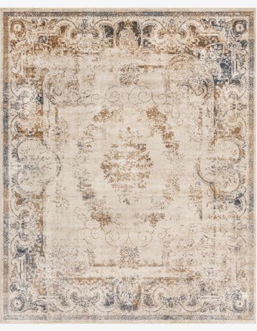 Blue Cream Eliza Rug