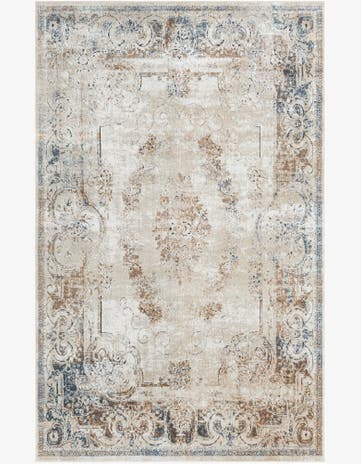 Blue Cream Eliza Rug