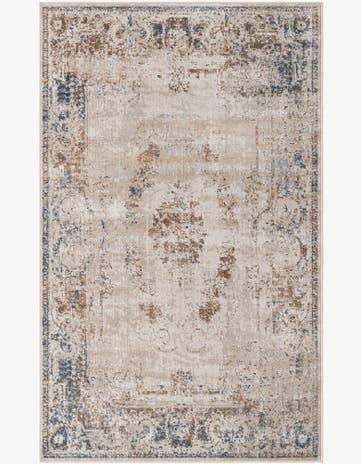 Blue Cream Eliza Rug
