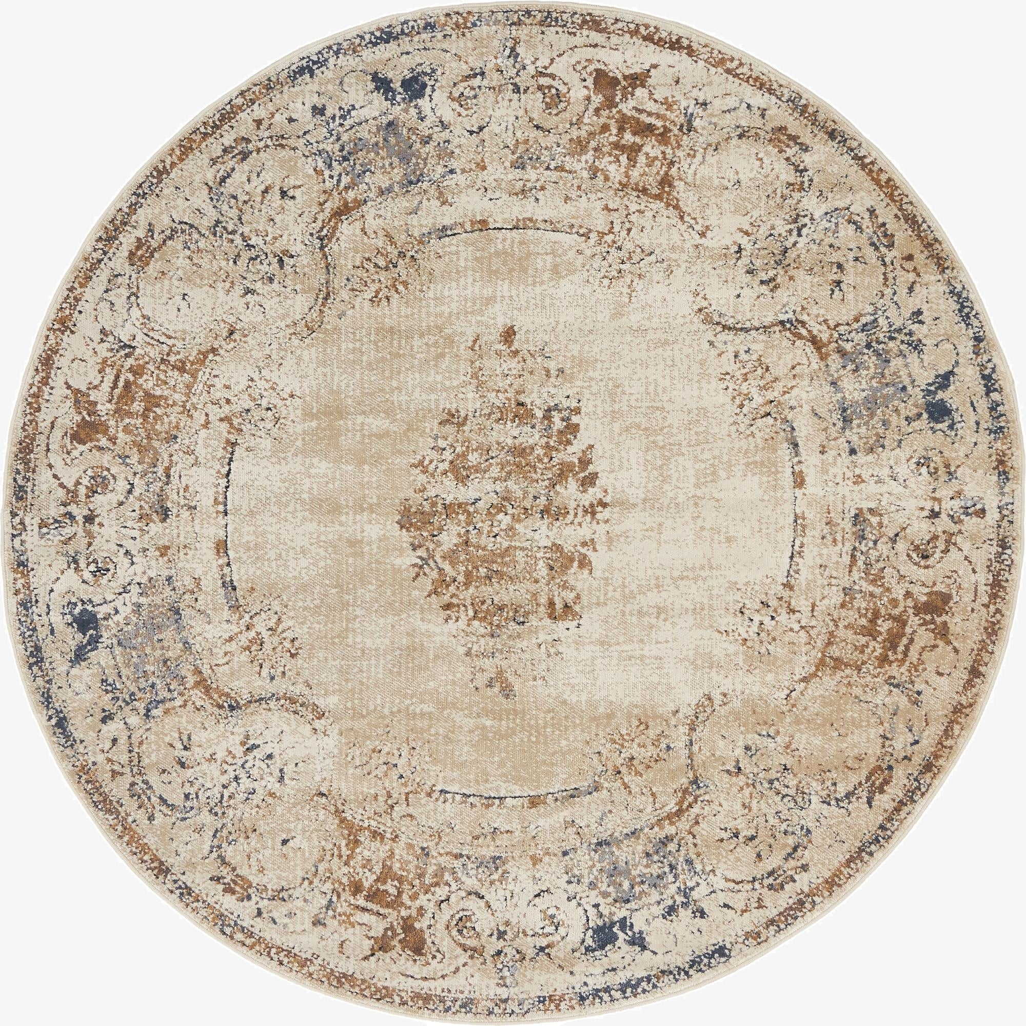 5' 3 x 5' 3 Villa Round Rug