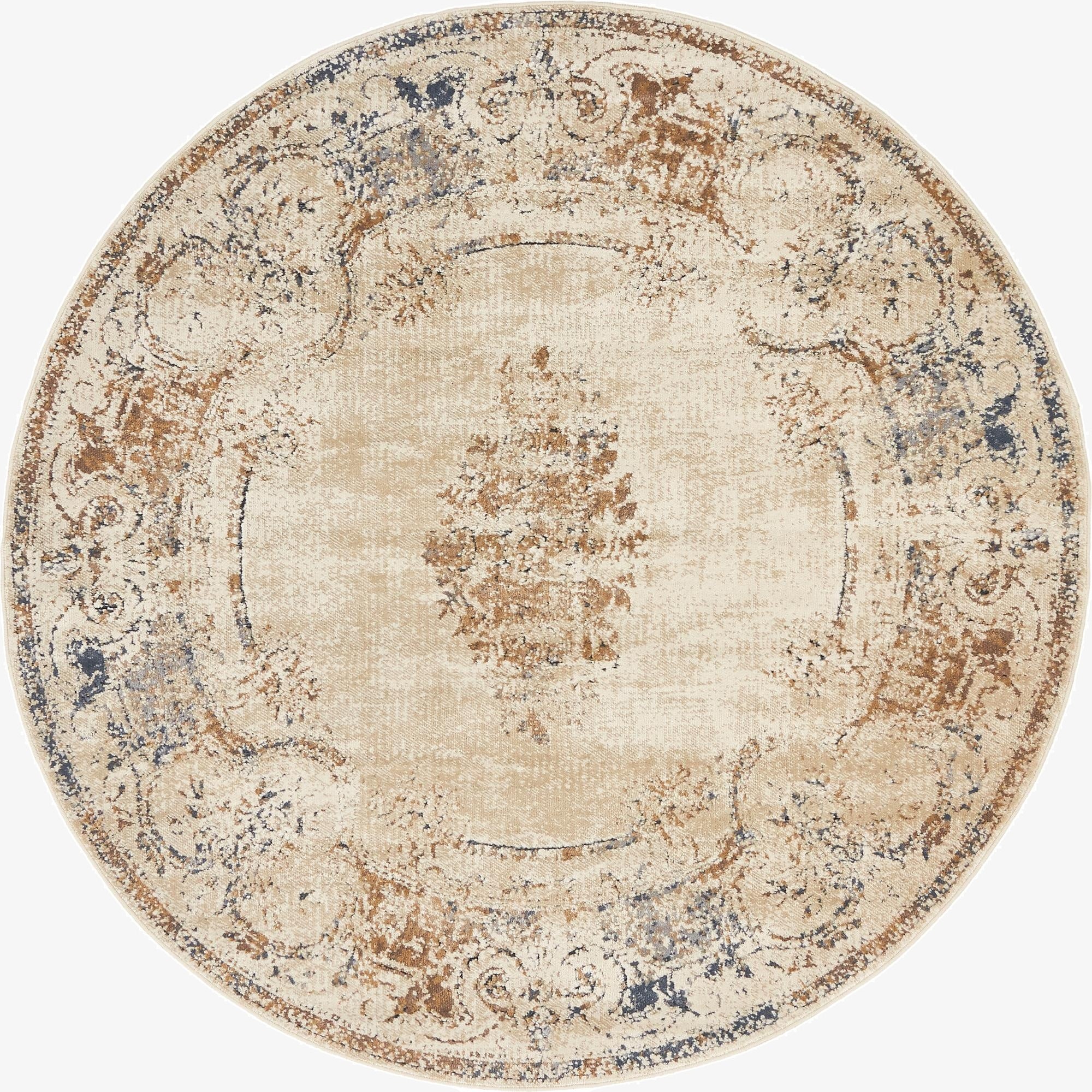 4' x 4' Villa Round Rug