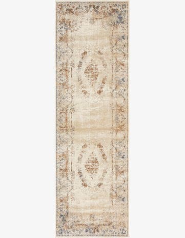 Blue Cream Eliza Runner Rug