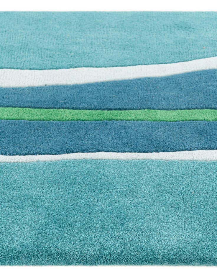 Detail image of 2' x 8' 10 SurfBoard Wool Freeform Rug