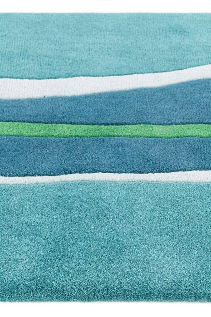2' x 8' 10 SurfBoard Wool Freeform Rug
