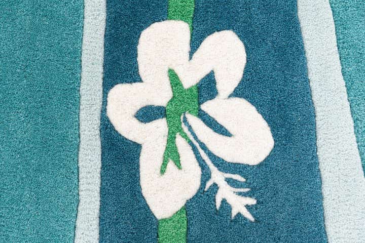 2' x 8' 10 SurfBoard Wool Freeform Rug