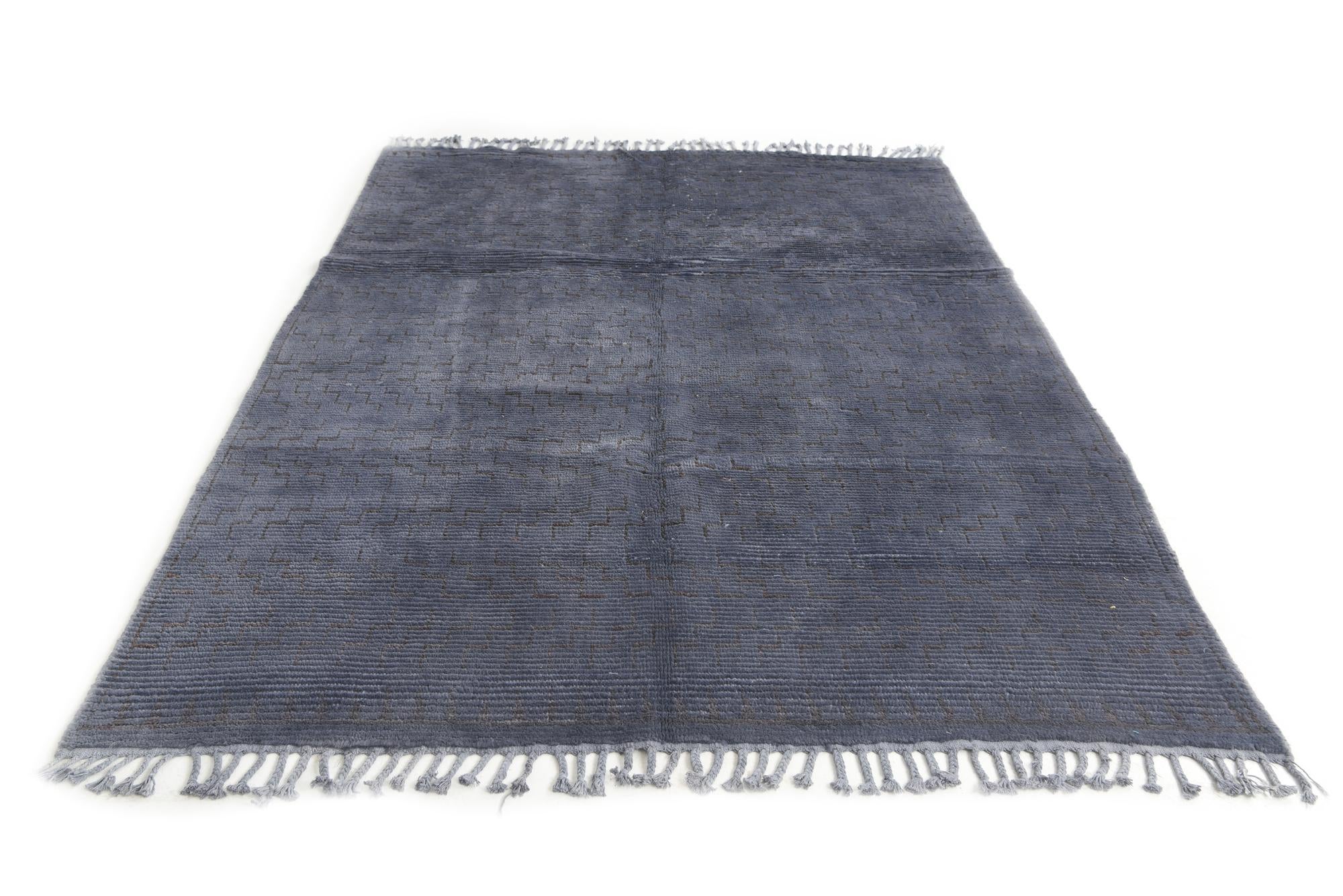5' 5 x 7' 9 Hand Knotted Moroccan Wool Rug