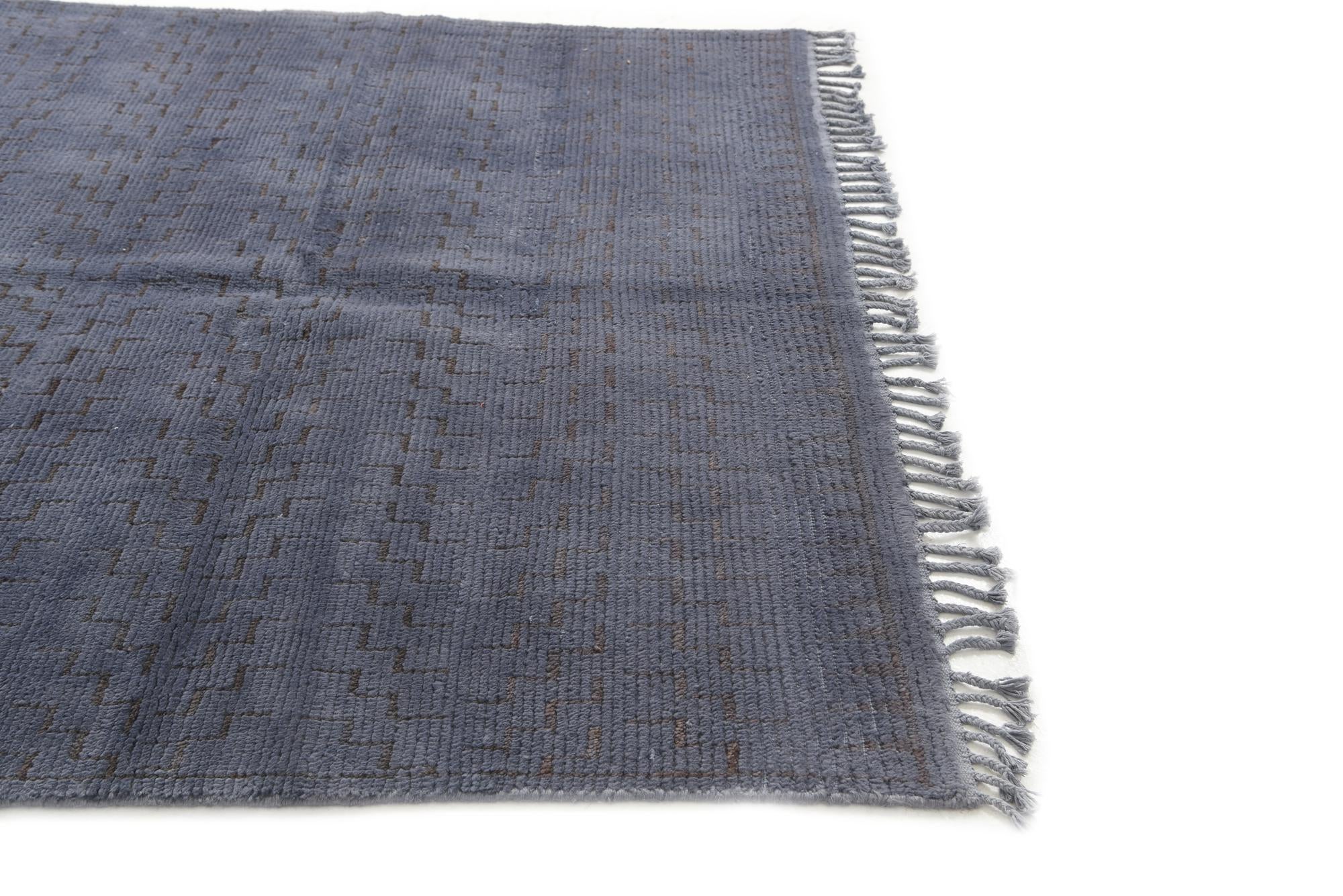 5' 5 x 7' 9 Hand Knotted Moroccan Wool Rug