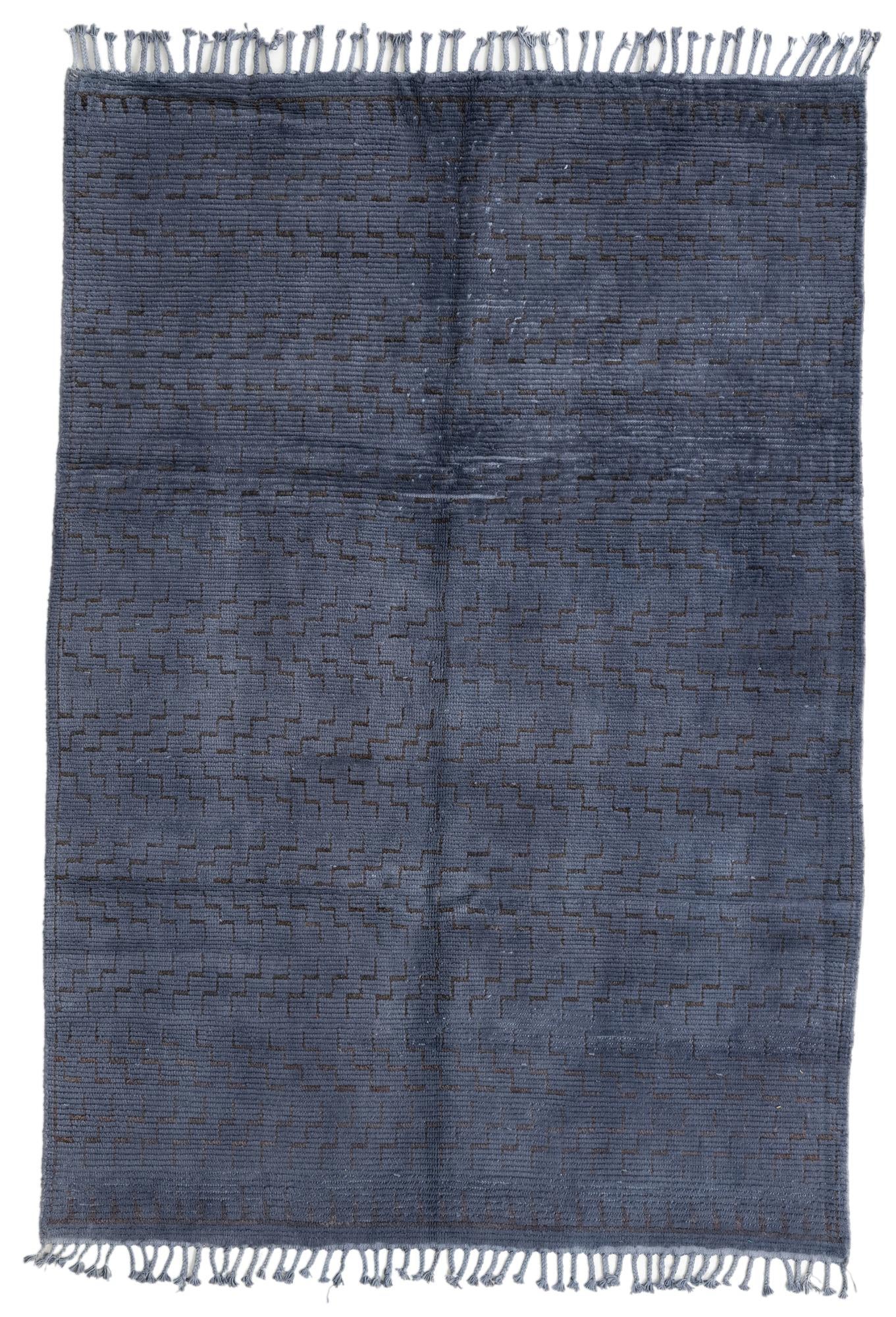 5' 5 x 7' 9 Hand Knotted Moroccan Wool Rug