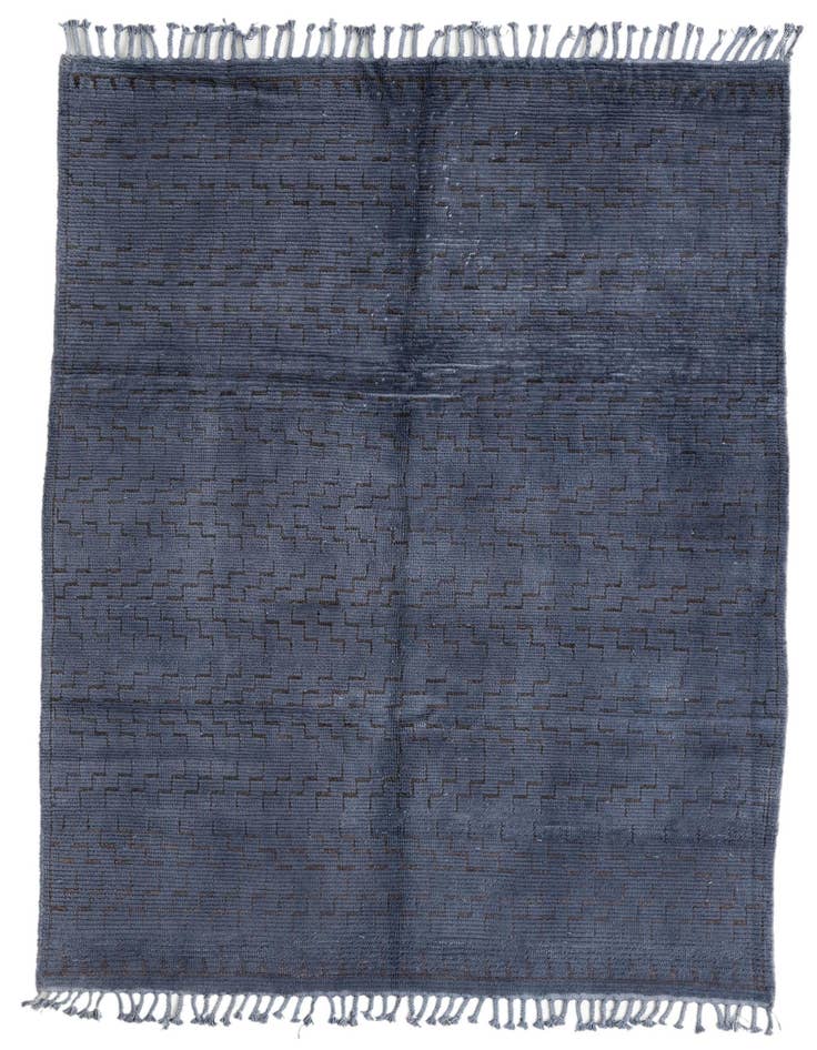 Detail image of 5' 5 x 7' 9 Hand Knotted Moroccan Wool Rug