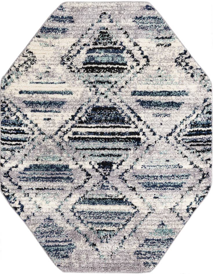 Detail image of 5' 3 x 5' 3 Tagine Octagon Rug