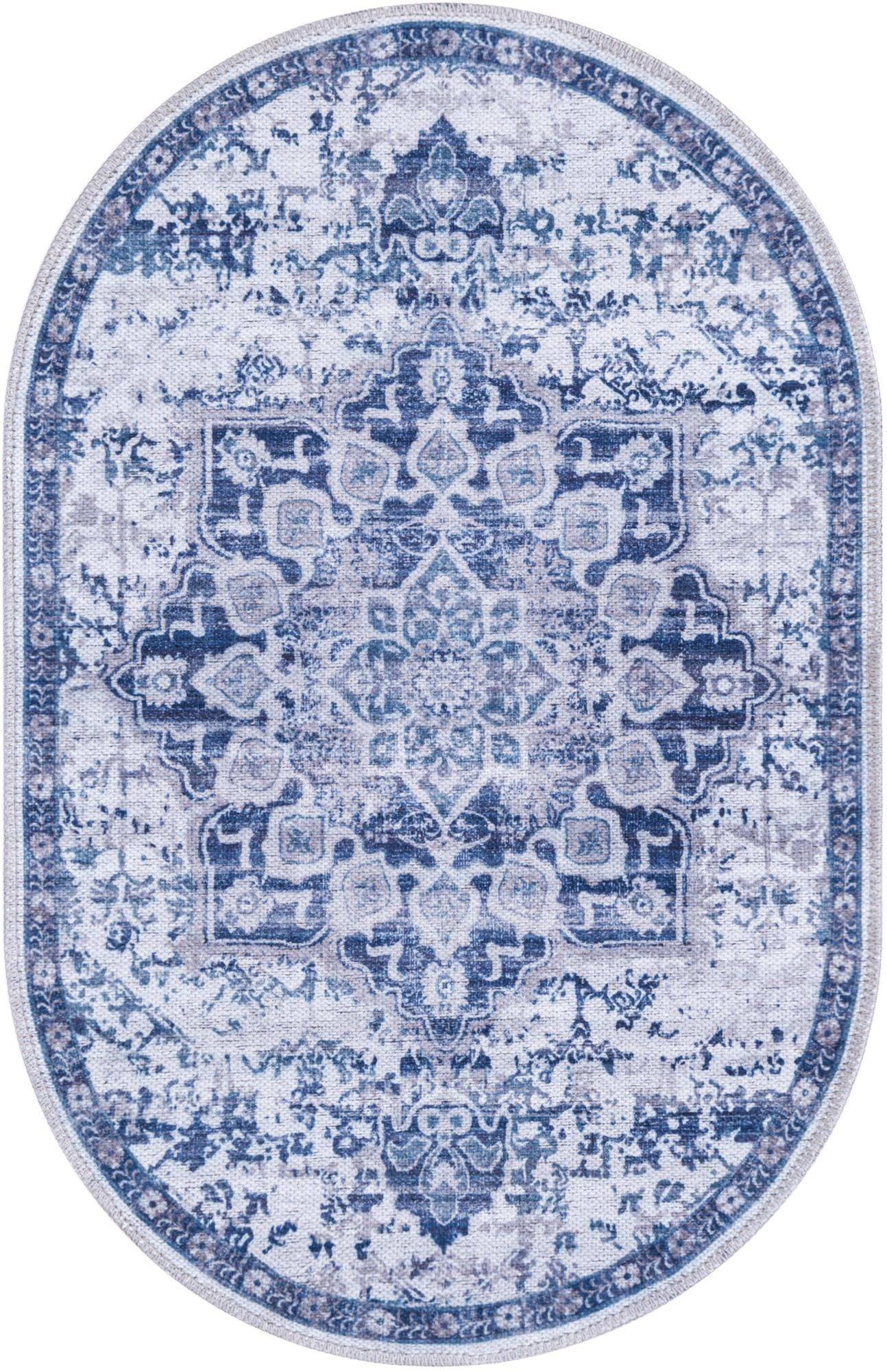 2' x 3' Washable Francesca Oval Rug