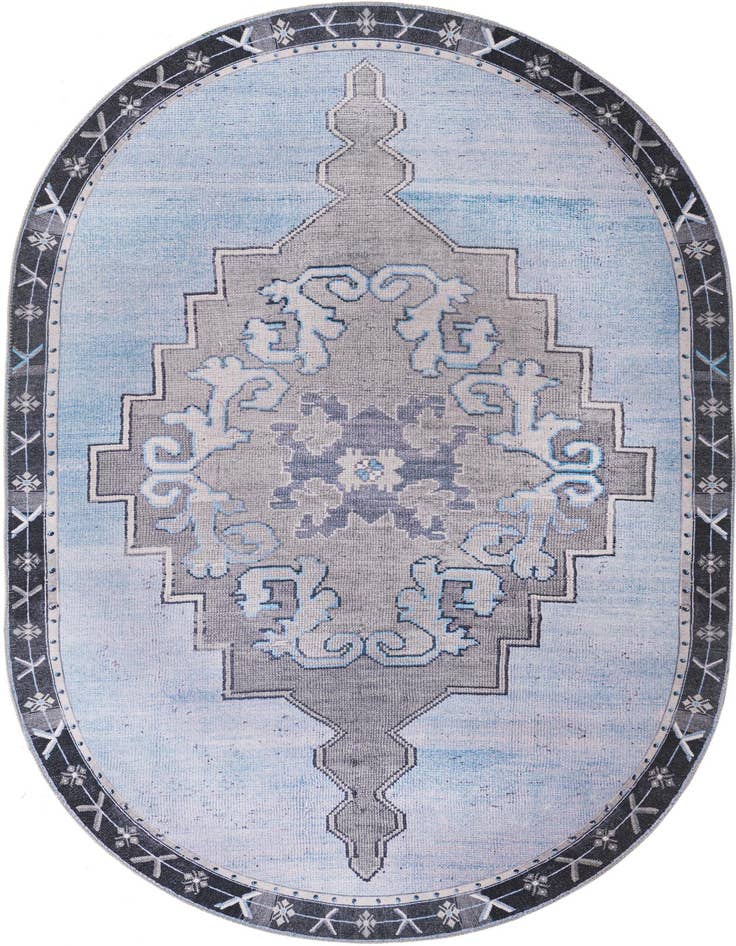 Detail image of 5' x 8' Washable Timeless Oval Rug