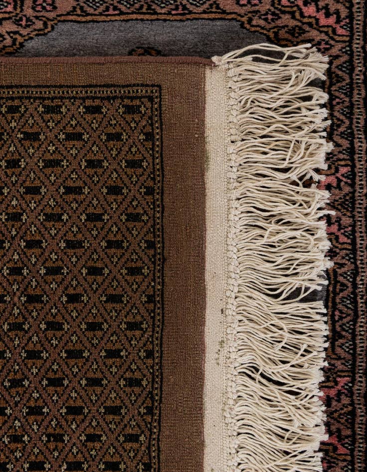 Detail image of 4' 4 x 6' 2  Hand Knotted Bokhara Wool Rug
