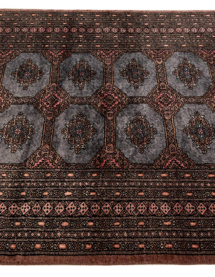 Detail image of 4' 4 x 6' 2 Hand Knotted Bokhara Wool Rug