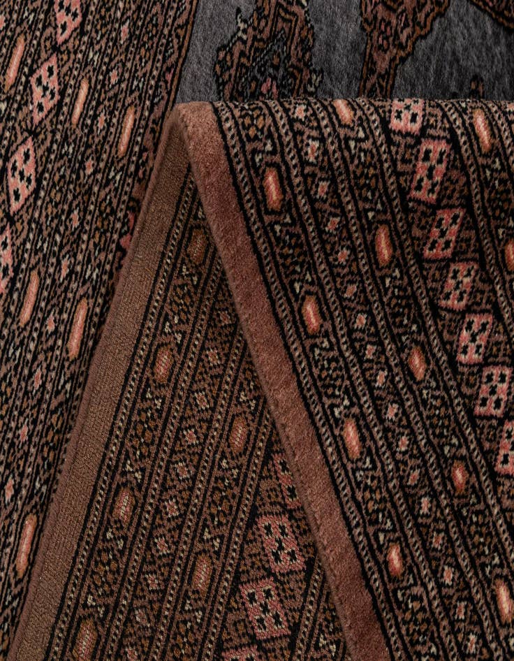 Detail image of 4' 4 x 6' 2  Hand Knotted Bokhara Wool Rug