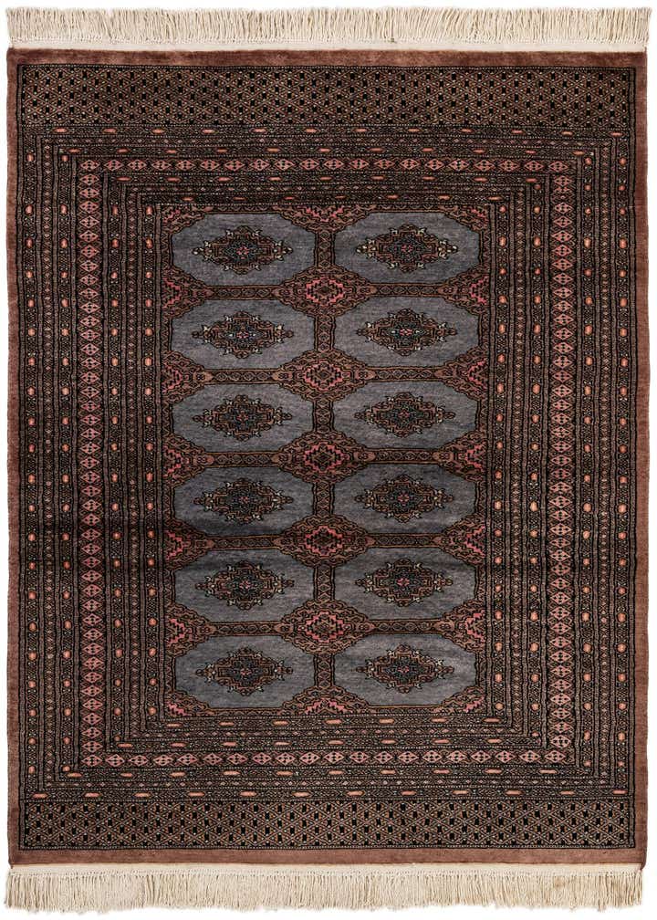 4' 4 x 6' 2 Hand Knotted Bokhara Wool Rug