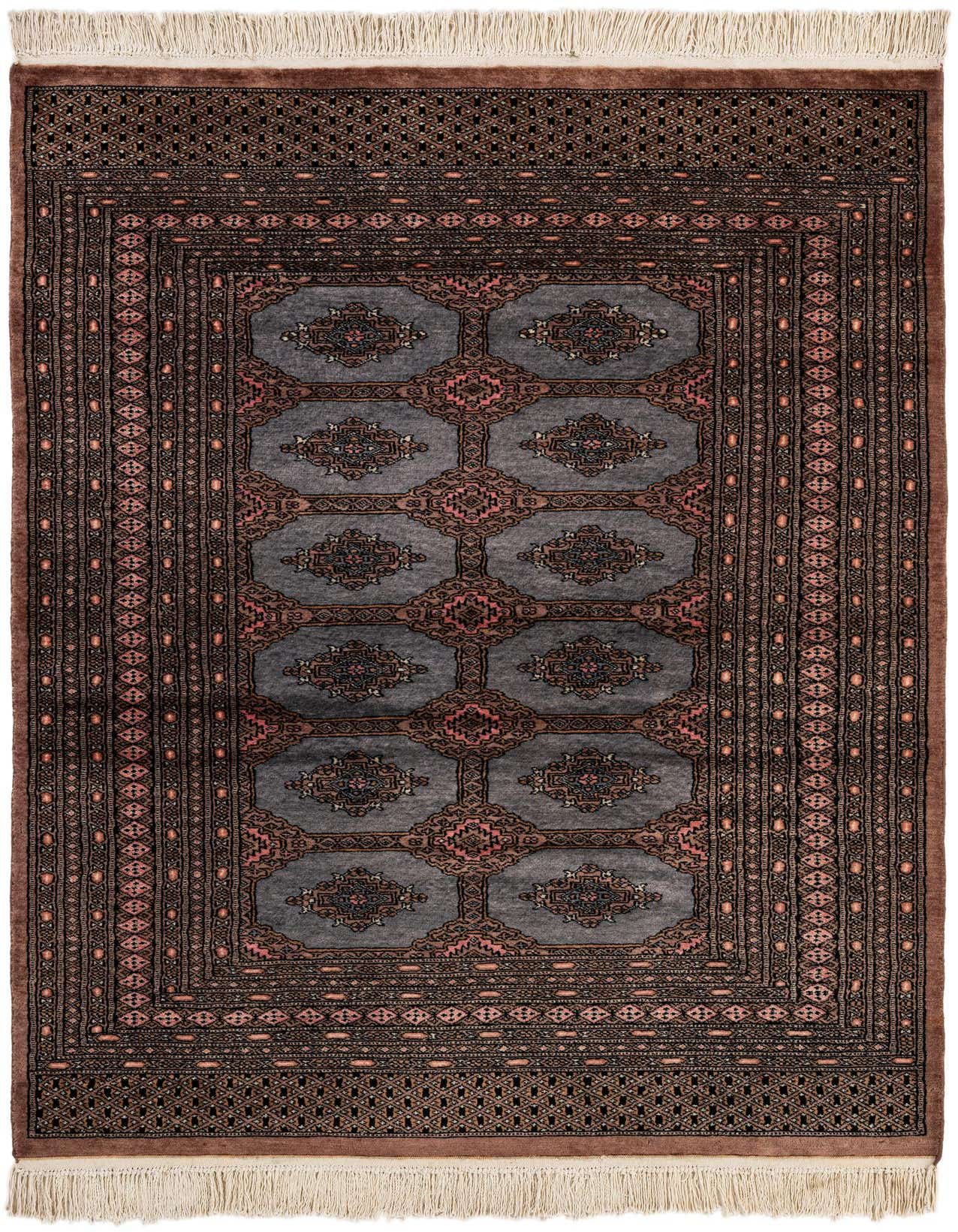 4' 4 x 6' 2 Hand Knotted Bokhara Wool Rug