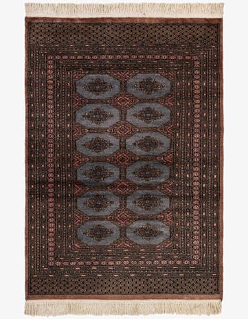4' 4 x 6' 2 Hand Knotted Bokhara Wool Rug