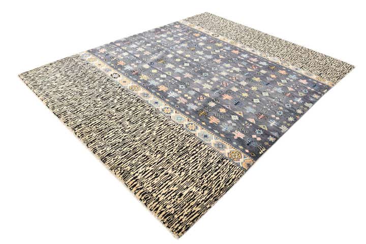 8' x 10' 2 Hand Knotted Darya Rug