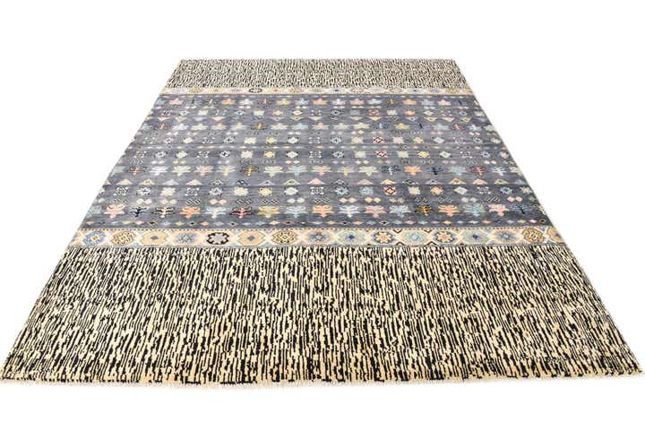 8' x 10' 2 Hand Knotted Darya Rug