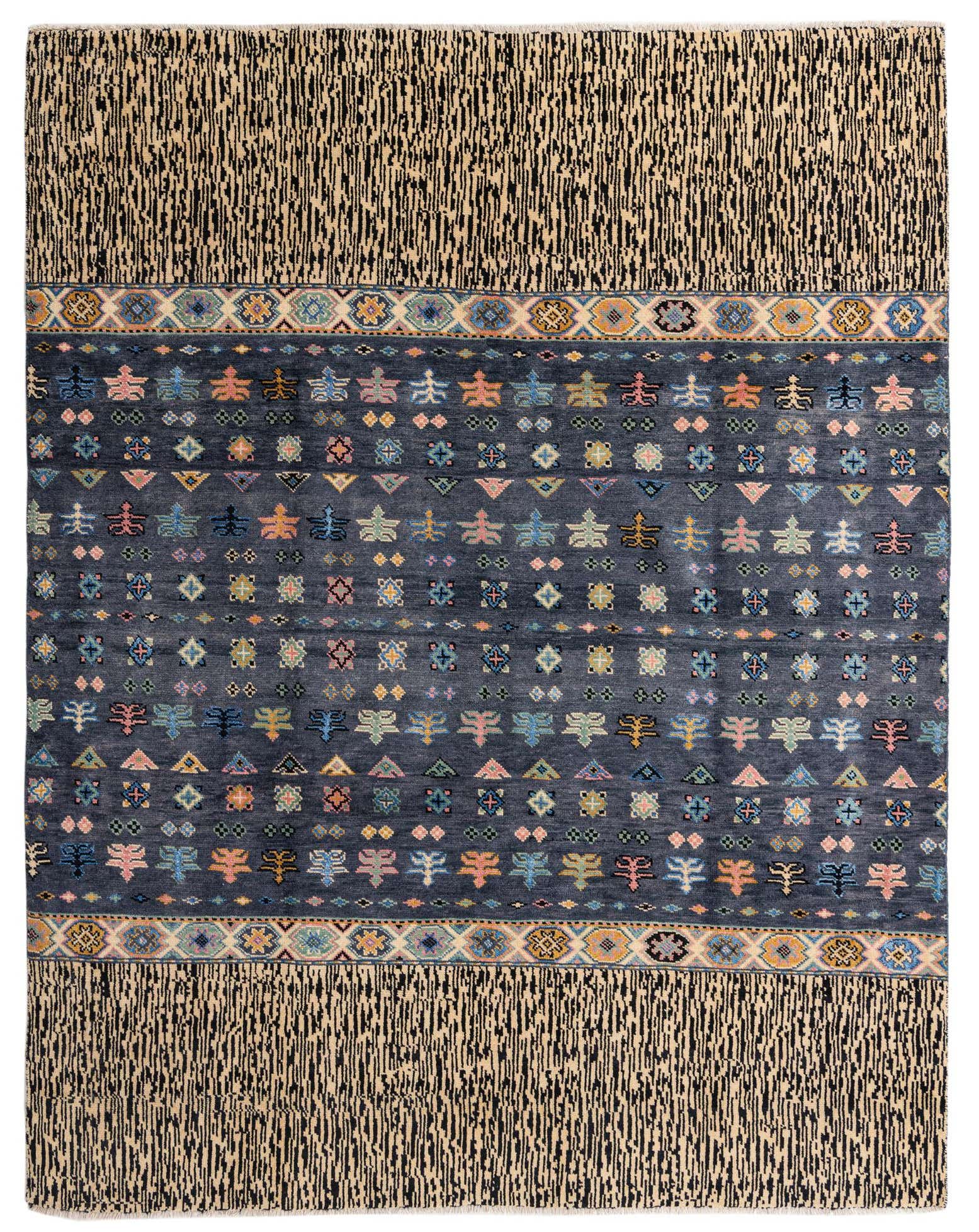 8' x 10' 2 Hand Knotted Darya Rug