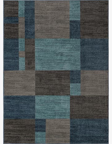 Blue Gray Equinox Rug