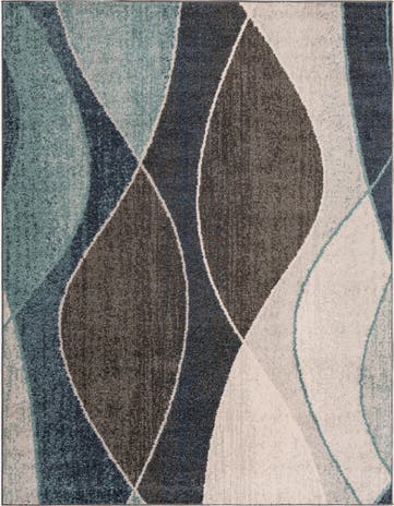 Blue Gray Equinox Rug