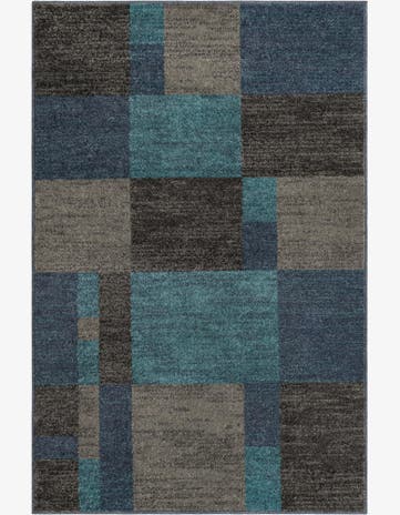 Blue Gray Equinox Rug