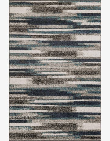 Blue Gray Equinox Rug