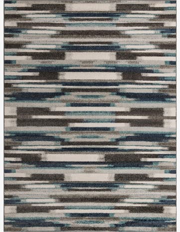 Blue Gray Equinox Rug
