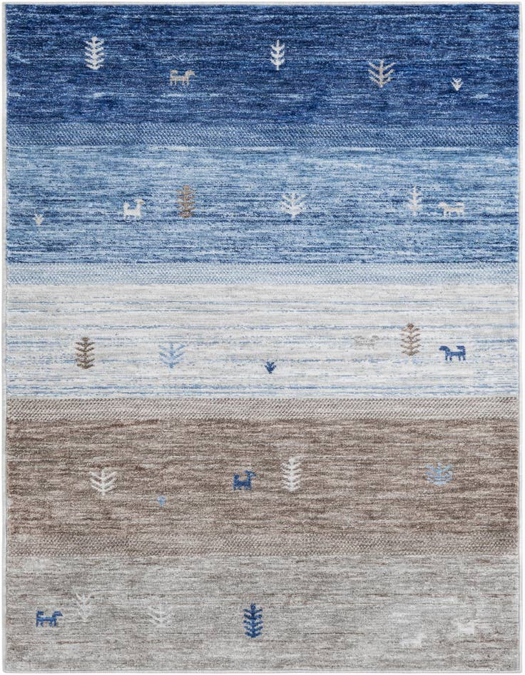 Detail image of 4' 1 x 6' 1 Gabbeh Rug