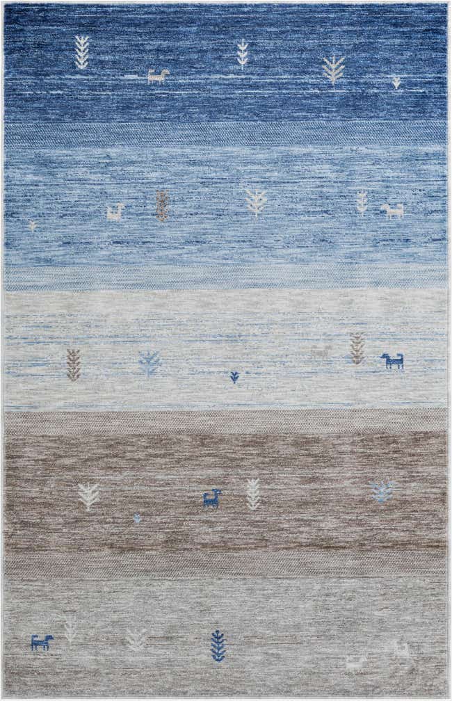 5' 3 x 8' Gabbeh Rug