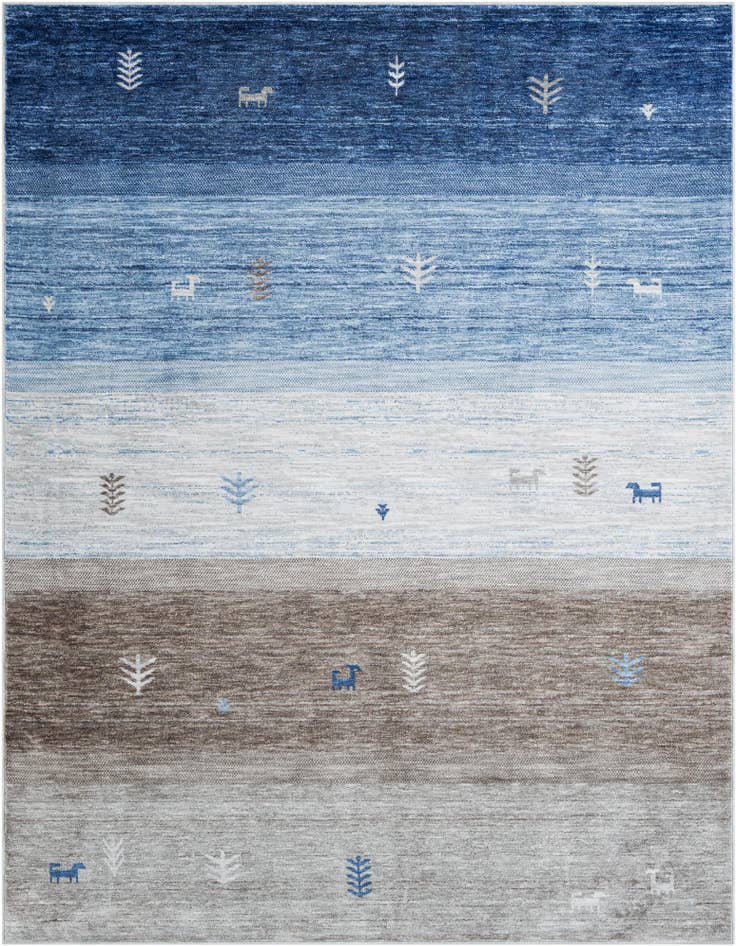 Detail image of 7' 10 x 10' Gabbeh Rug