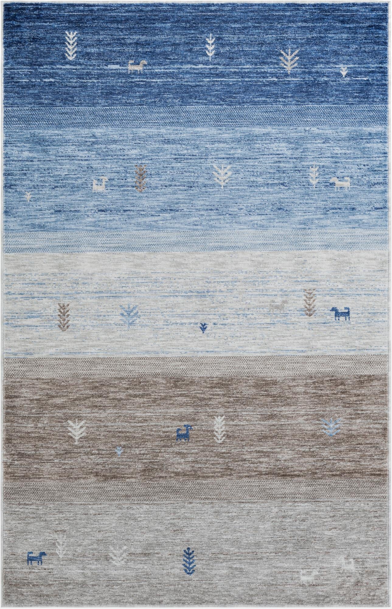 5' 3 x 8' Gabbeh Rug