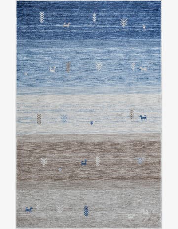 5' 3 x 8' Gabbeh Rug