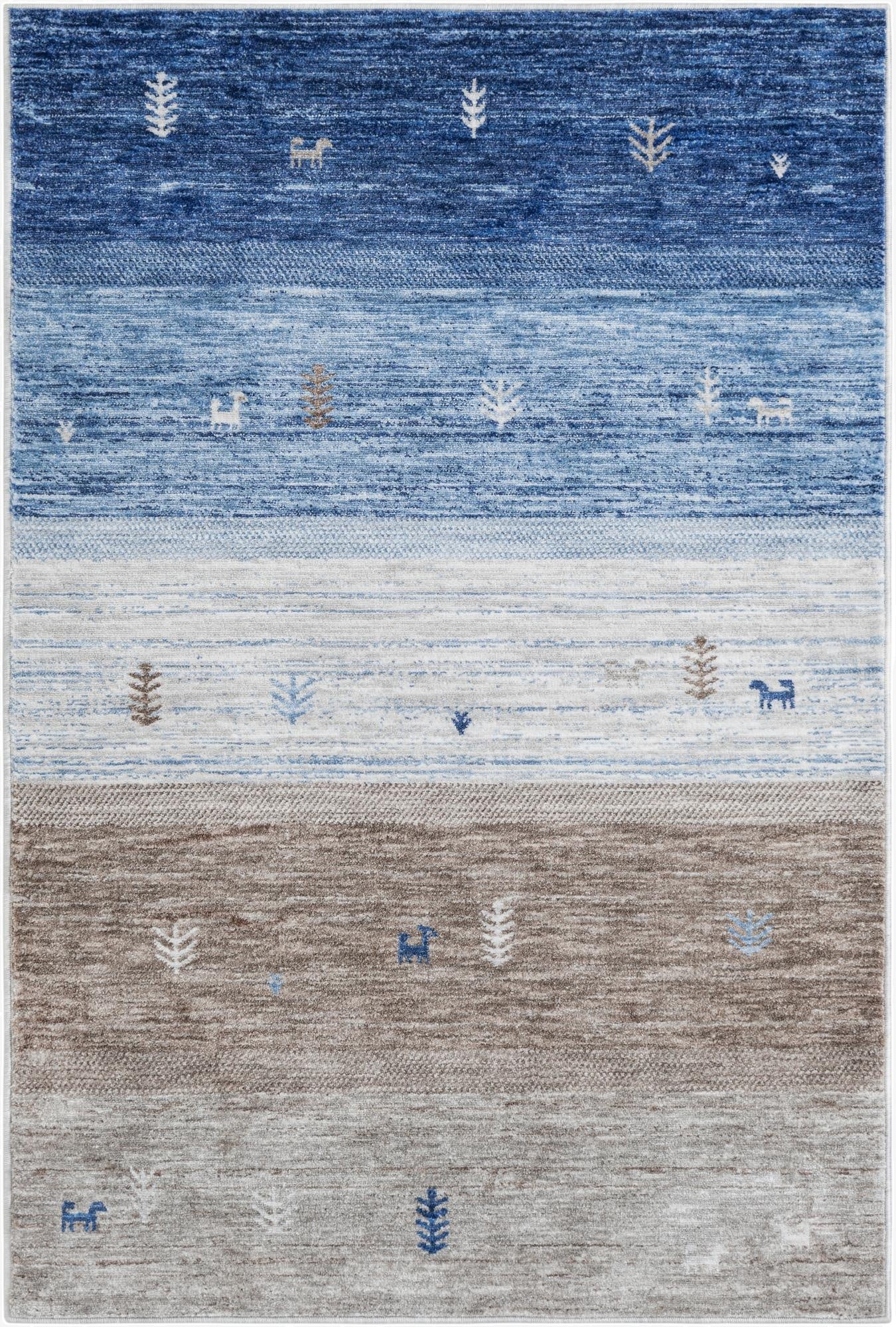 4' 1 x 6' 1 Gabbeh Rug