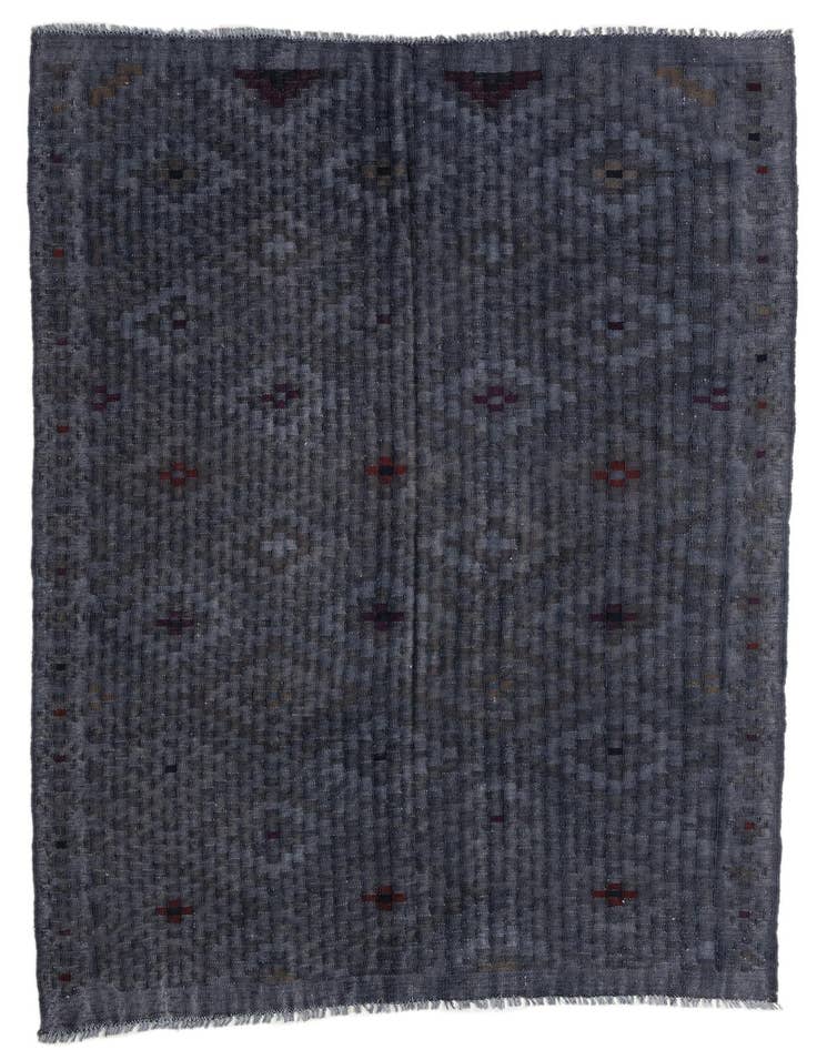 Detail image of 5' 4 x 7' 8 Hand Woven Kilim Fars Rug