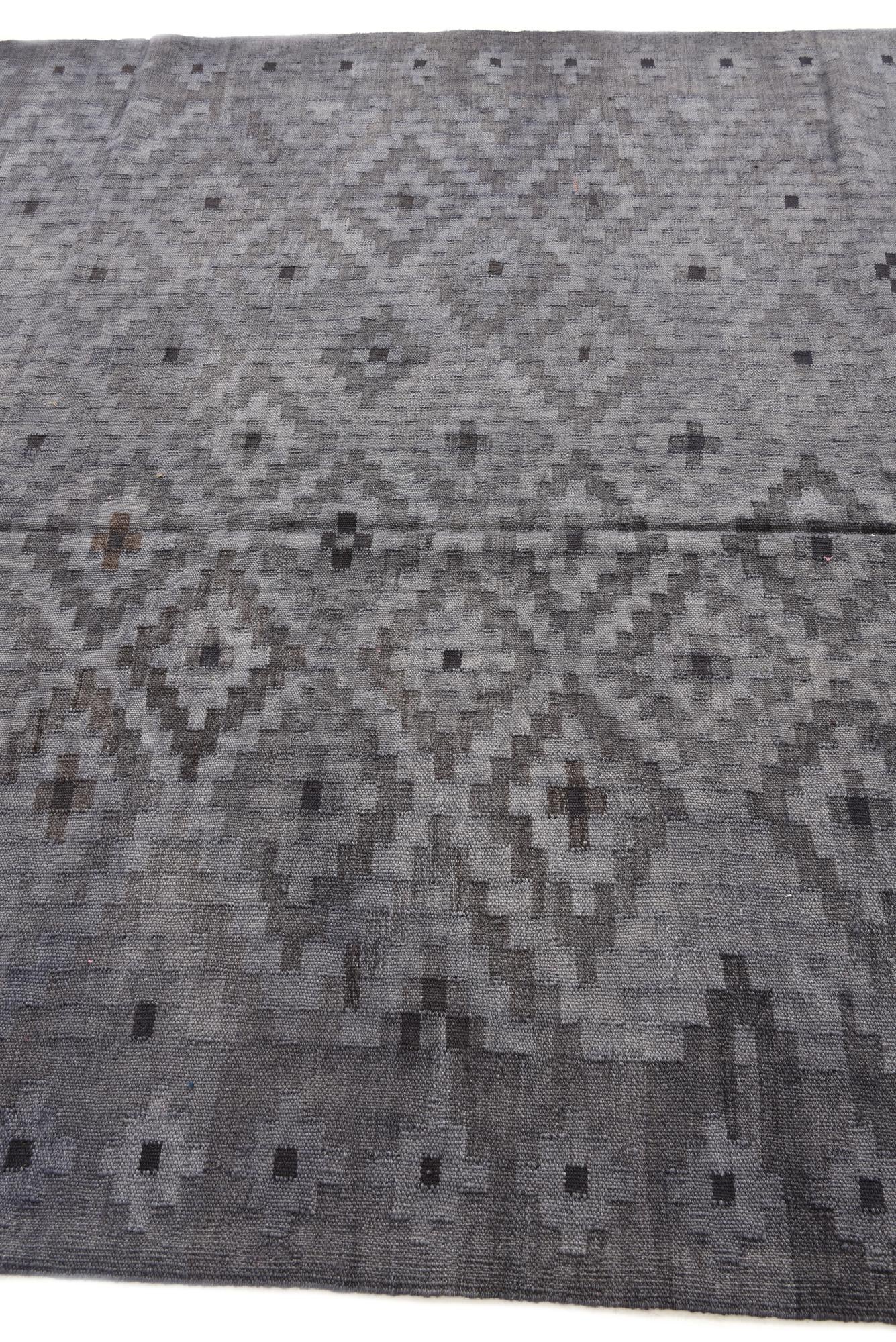 6' 5 x 9' 7 Hand Woven Kilim Fars Rug