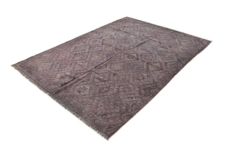 Detail image of 5' 8 x 8' 6 Hand Woven Kilim Fars Wool Rug