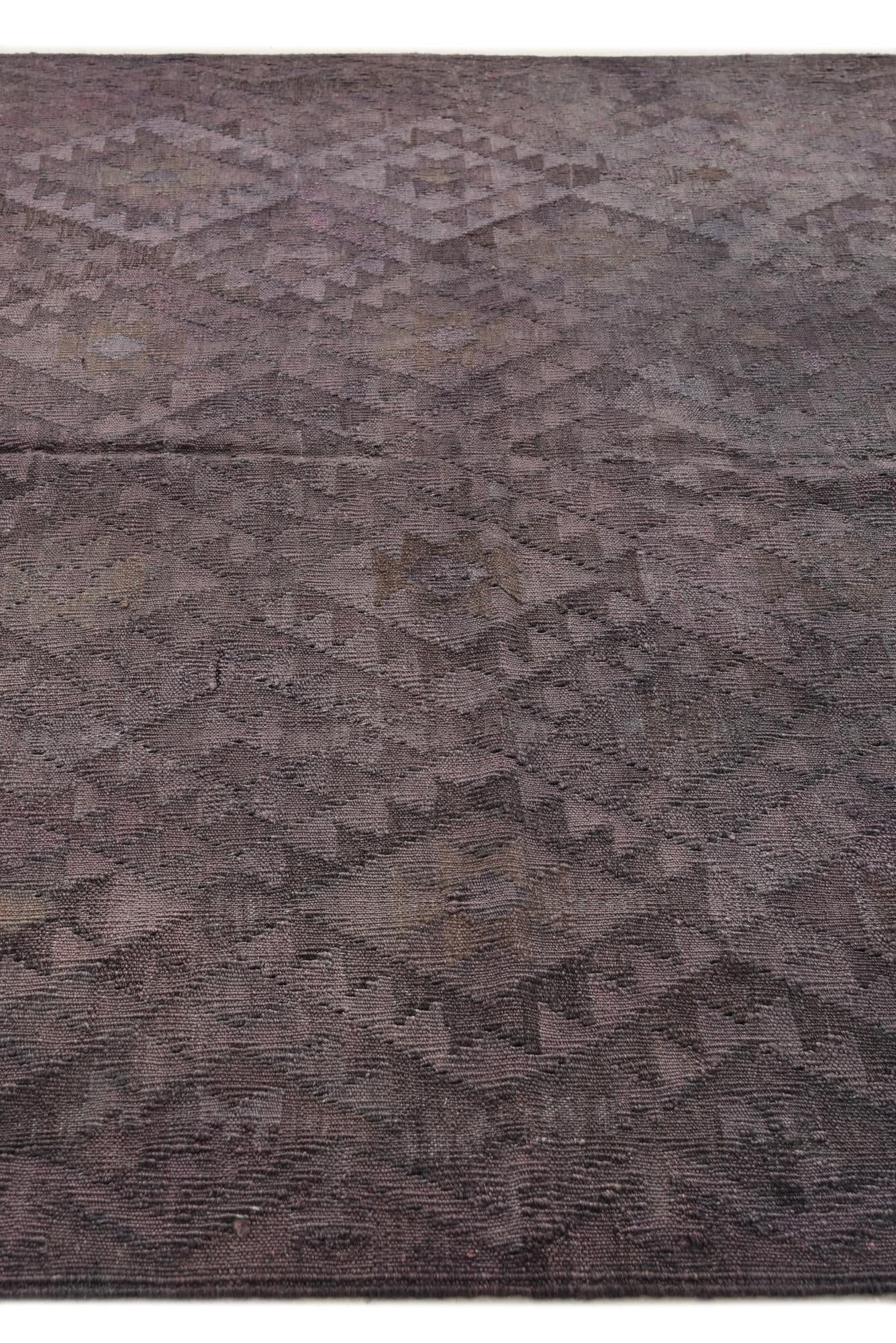 5' 8 x 8' 6 Hand Woven Kilim Fars Wool Rug
