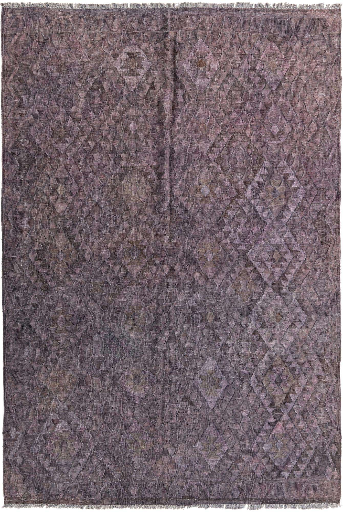 5' 8 x 8' 6 Hand Woven Kilim Fars Wool Rug