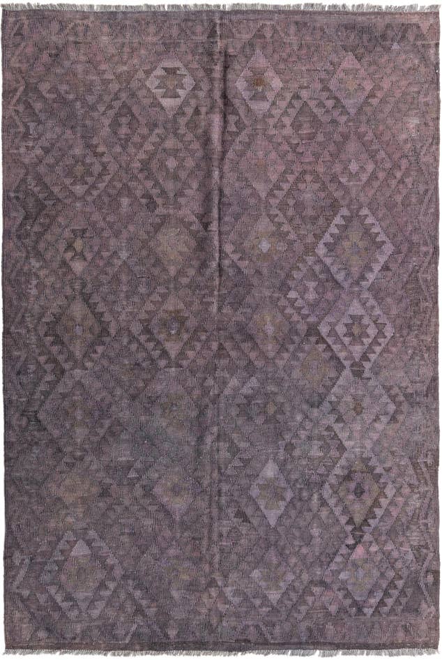 Detail image of 5' 8 x 8' 6 Hand Woven Kilim Fars Wool Rug