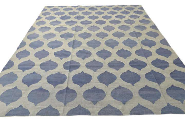 8' 3 x 10' Hand Woven Kilim Modern Wool Rug
